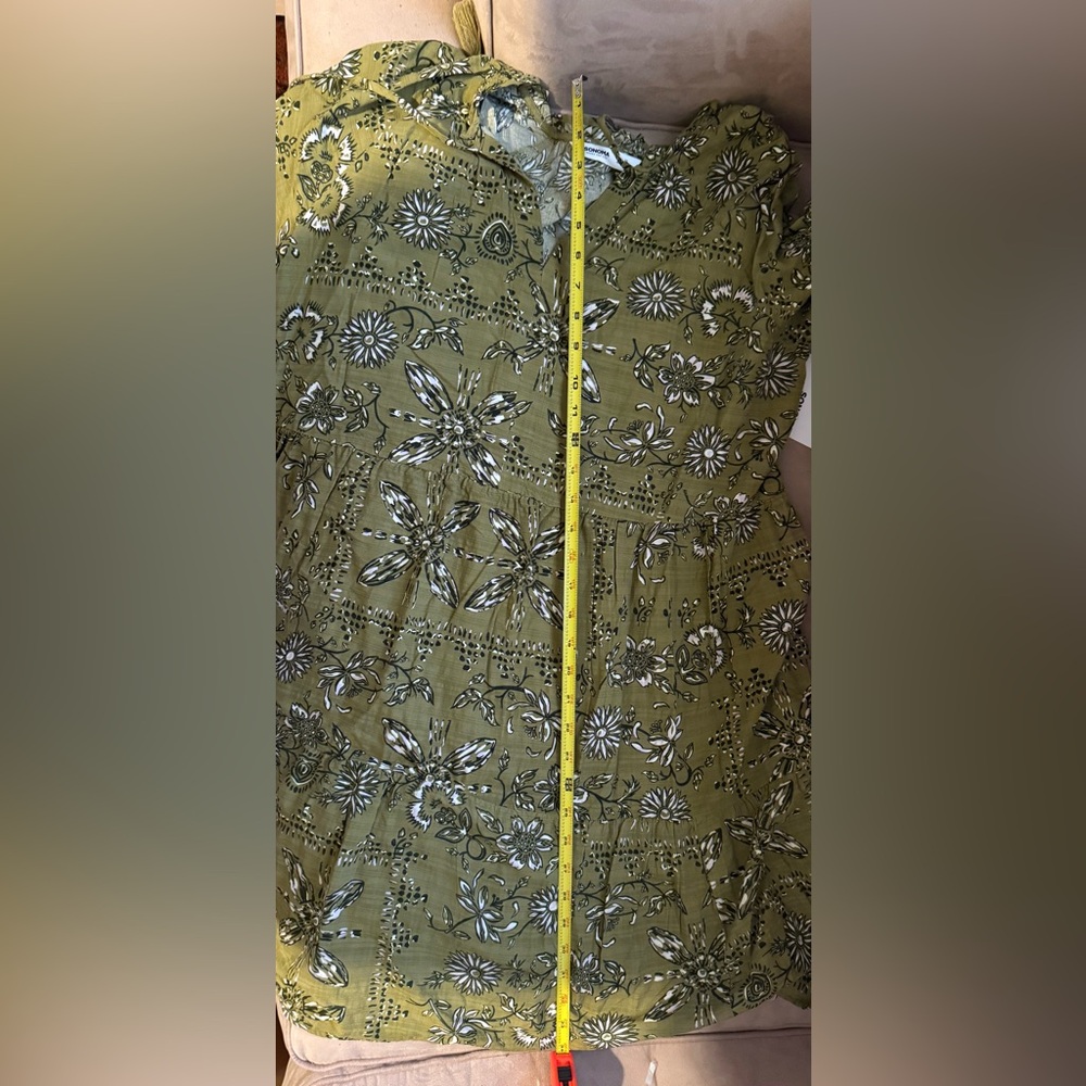 Sonoma Sage Green Floral Print Dress - Picture 6 of 8